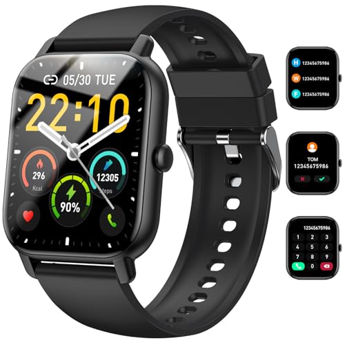 Togala Smartwatch Damen Herren mit Telefonfunktion, 1,85" HD Touch Fitnessuhr mit Pulsuhr und Schlafanalyse Fitness Tracker, Smart Watch mit 114+Sportmodi IP68 Wasserdicht Sportuhr für iOS Andriod Togala Smartwatch Damen Herren mit Telefonfunktion, 1,85" HD Touch Fitnessuhr mit Pulsuhr und Schlafanalyse Fitness Tracker, Smart Watch mit 114+Sportmodi IP68 Wasserdicht Sportuhr für iOS Andriod von Togala