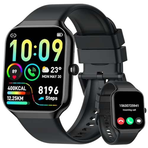 Togala Smartwatch Damen Herren mit Telefonfunktion, 1,96" HD Touch Fitnessuhr mit Pulsuhr und Schlafanalyse Fitness Tracker, Smart Watch mit 113+Sportmodi IP68 Wasserdicht Sportuhr für iOS Andriod Togala Smartwatch Damen Herren mit Telefonfunktion, 1,96" HD Touch Fitnessuhr mit Pulsuhr und Schlafanalyse Fitness Tracker, Smart Watch mit 113+Sportmodi IP68 Wasserdicht Sportuhr für iOS Andriod von Togala