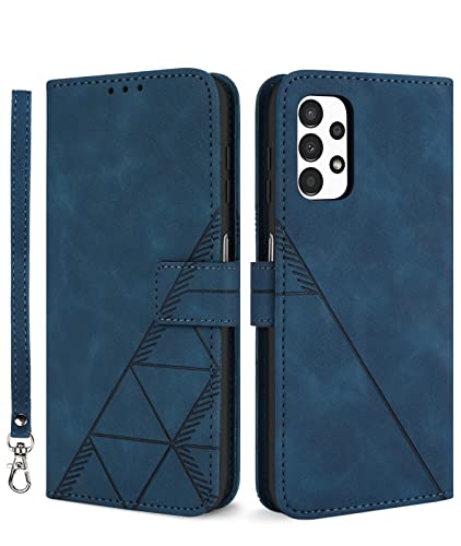 Togestar Entworfen für Samsung Galaxy A13 4G Hülle 6,6 Zoll mit Handschlaufe, Magnetverschluss, Kartenfächer, Ständer, Blau Togestar Entworfen für Samsung Galaxy A13 4G Hülle 6,6 Zoll mit Handschlaufe, Magnetverschluss, Kartenfächer, Ständer, Blau von Togestar