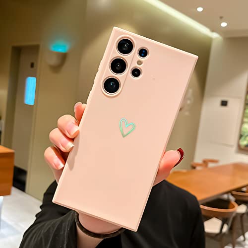 Togestar Kompatibel mit Samsung Galaxy S22 Ultra Silikon Hülle, Gold Herz Muster Mädchen Handyhülle Kameraschutz Kratzfest Stoßfest Schutzhülle Dünn Bumper Phone Case für Galaxy S22 Ultra 6,8, Rosa Togestar Kompatibel mit Samsung Galaxy S22 Ultra Silikon Hülle, Gold Herz Muster Mädchen Handyhülle Kameraschutz Kratzfest Stoßfest Schutzhülle Dünn Bumper Phone Case für Galaxy S22 Ultra 6,8, Rosa von Togestar