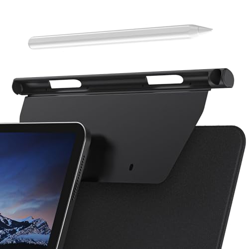 Pencil Stifthalter für Apple Pencil 2,Stylus-Stifthalter,Generation Hülle Kompatibel mit Magic Keyboard, Smart Keyboard Folio und Anderen Magnetisch Hülle, Stylus Pen Halter für iPad (Schwarz) von TogtherKings