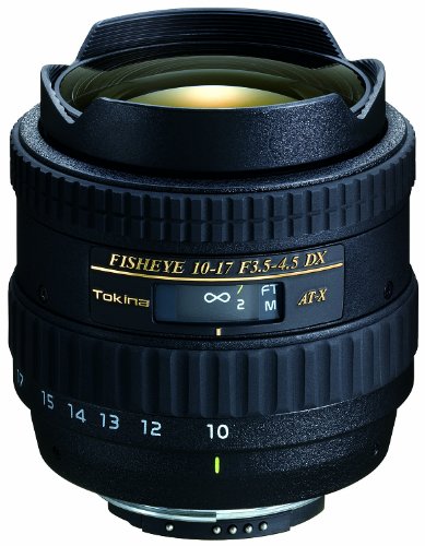 Tokina AT-X 10-17mm/f3.5-4.5 DX Weitwinkel-Fisheyeoptik Zoom-Objektiv für Nikon Objektivbajonett von Tokina