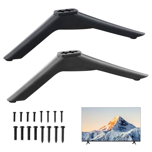 Universal TV Ständer, TV-Sockelfüße mit Schraubenset TV Standfuss ABS TV-Fuß für LED und Plasma Flachbildschirme, Schwarze TV Ständerbeine Smart TV Ständer TV Stand Base TV-Sockelfüße mit Schrauben Universal TV Ständer, TV-Sockelfüße mit Schraubenset TV Standfuss ABS TV-Fuß für LED und Plasma Flachbildschirme, Schwarze TV Ständerbeine Smart TV Ständer TV Stand Base TV-Sockelfüße mit Schrauben von Tolenre