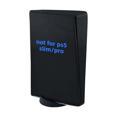 Tolesum Staubhülle für PS5, PS5 Staubschutzhülle,Spritzwasserdichte Cover für Playstation 5 Konsole Digital Edition/Ultra HD-Nicht für PS5 Slim/PS5 pro(Schwarz) von Tolesum