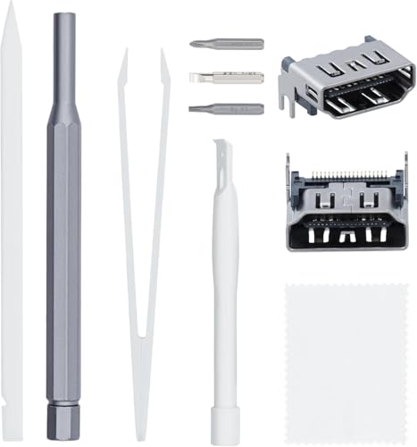 Tolesum 2 Pack HDMI Port Buchse für PS5 Ersatz HDMI Port 、Schnittstelle Anschlussbuchse、Vedio Schnittstelle Repair Kit von Tolesum