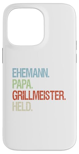 Ehemann Papa Grillmeister Held Vatertag Vintage Griller Hülle für iPhone 14 Pro Max von Toller Vater Grill Spruch Für Familienvater