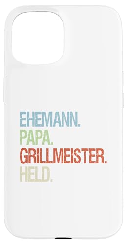 Ehemann Papa Grillmeister Held Vatertag Vintage Griller Hülle für iPhone 15 Ehemann Papa Grillmeister Held Vatertag Vintage Griller Hülle für iPhone 15 von Toller Vater Grill Spruch Für Familienvater