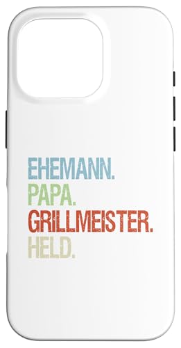 Ehemann Papa Grillmeister Held Vatertag Vintage Griller Hülle für iPhone 16 Pro Ehemann Papa Grillmeister Held Vatertag Vintage Griller Hülle für iPhone 16 Pro von Toller Vater Grill Spruch Für Familienvater