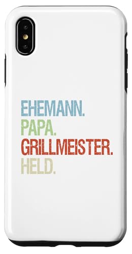 Ehemann Papa Grillmeister Held Vatertag Vintage Griller Hülle für iPhone XS Max von Toller Vater Grill Spruch Für Familienvater