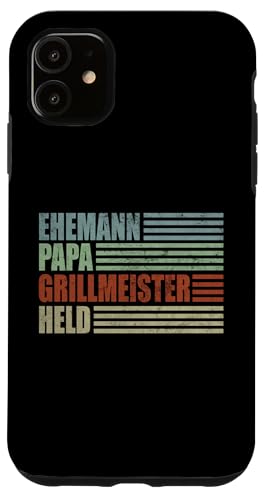 Ehemann Papa Grillmeister Held Vatertag Vintage Weihnachten Hülle für iPhone 11 Ehemann Papa Grillmeister Held Vatertag Vintage Weihnachten Hülle für iPhone 11 von Toller Vater Grill Spruch Für Familienvater