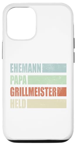 Ehemann Papa Grillmeister Held Vatertag Vintage Weihnachten Hülle für iPhone 12/12 Pro von Toller Vater Grill Spruch Für Familienvater