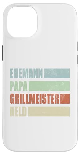 Ehemann Papa Grillmeister Held Vatertag Vintage Weihnachten Hülle für iPhone 14 Plus von Toller Vater Grill Spruch Für Familienvater