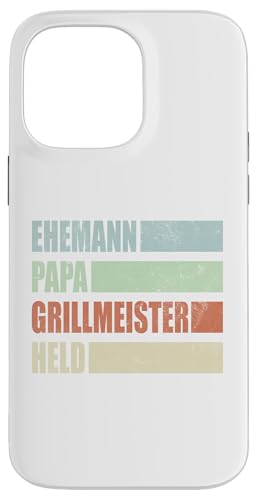 Ehemann Papa Grillmeister Held Vatertag Vintage Weihnachten Hülle für iPhone 14 Pro Max von Toller Vater Grill Spruch Für Familienvater