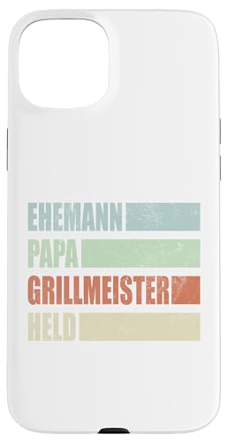 Ehemann Papa Grillmeister Held Vatertag Vintage Weihnachten Hülle für iPhone 15 Plus von Toller Vater Grill Spruch Für Familienvater