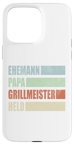 Ehemann Papa Grillmeister Held Vatertag Vintage Weihnachten Hülle für iPhone 15 Pro Max Ehemann Papa Grillmeister Held Vatertag Vintage Weihnachten Hülle für iPhone 15 Pro Max von Toller Vater Grill Spruch Für Familienvater