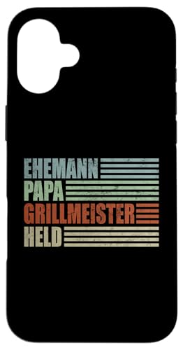 Ehemann Papa Grillmeister Held Vatertag Vintage Weihnachten Hülle für iPhone 16 Plus Ehemann Papa Grillmeister Held Vatertag Vintage Weihnachten Hülle für iPhone 16 Plus von Toller Vater Grill Spruch Für Familienvater
