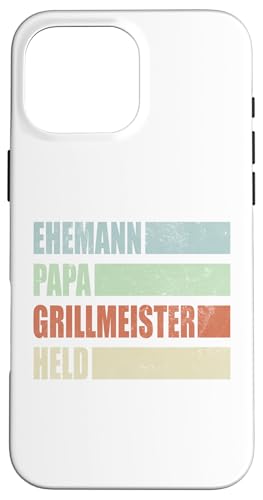 Ehemann Papa Grillmeister Held Vatertag Vintage Weihnachten Hülle für iPhone 16 Pro Max Ehemann Papa Grillmeister Held Vatertag Vintage Weihnachten Hülle für iPhone 16 Pro Max von Toller Vater Grill Spruch Für Familienvater