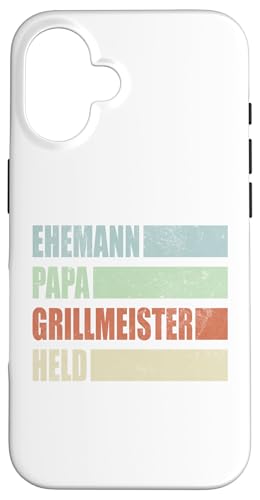 Ehemann Papa Grillmeister Held Vatertag Vintage Weihnachten Hülle für iPhone 16 Ehemann Papa Grillmeister Held Vatertag Vintage Weihnachten Hülle für iPhone 16 von Toller Vater Grill Spruch Für Familienvater