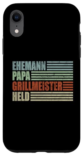 Ehemann Papa Grillmeister Held Vatertag Vintage Weihnachten Hülle für iPhone XR Ehemann Papa Grillmeister Held Vatertag Vintage Weihnachten Hülle für iPhone XR von Toller Vater Grill Spruch Für Familienvater