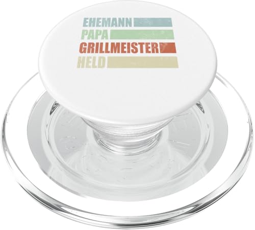 Ehemann Papa Grillmeister Held Vatertag Vintage Weihnachten PopSockets PopGrip für MagSafe Ehemann Papa Grillmeister Held Vatertag Vintage Weihnachten PopSockets PopGrip für MagSafe von Toller Vater Grill Spruch Für Familienvater