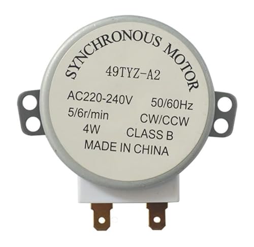 Tolxh #49TYZ-A2 Mikrowellen-Synchronmotor 49TYZ-A2 AC 220–240 V CW/CCW 4 W 5/6 U/min b~~W Qualität, langlebige Ersatzteile für Synchronmotor von Tolxh