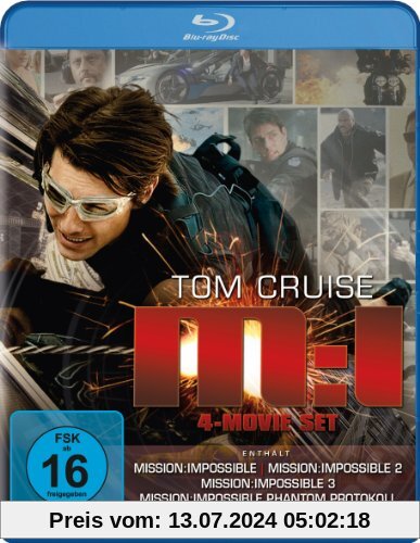Mission: Impossible - M:I 4-Movie Set (Mission: Impossible / Mission: Impossible 2 / Mission: Impossible 3 / Mission: Impossible - Phantom Protokoll) [Blu-ray] von Tom Cruise