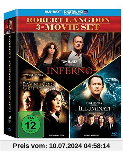 The Da Vinci Code - Sakrileg / Illuminati / Inferno (3er BD Set) [Blu-ray] von Tom Hanks