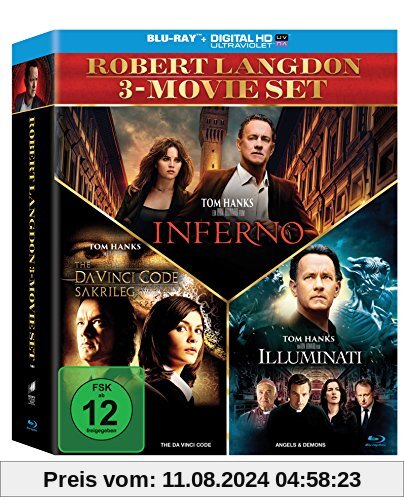 The Da Vinci Code - Sakrileg / Illuminati / Inferno (3er BD Set) [Blu-ray] von Tom Hanks