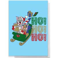 Tom And Jerry Sleigh Ho! Ho! Ho! Greetings Card - Standard Card von Tom & Jerry