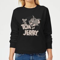 Tom & Jerry Circle Damen Pullover - Schwarz - L von Tom & Jerry