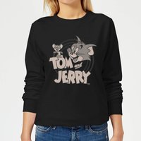 Tom & Jerry Circle Damen Pullover - Schwarz - M von Tom & Jerry