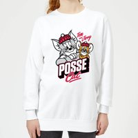 Tom & Jerry Posse Cat Damen Pullover - Weiß - L von Tom & Jerry