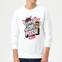 Tom & Jerry Posse Cat Pullover - Weiß - L von Tom & Jerry