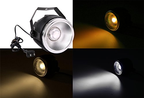 TOM, PAR-LED-Licht, 40 W, kaltweiß und warmweiß für Bühne/Hochzeit/Party/Theater/Studio, weiß (double white) von Tom