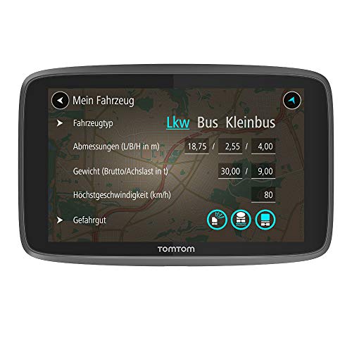 TomTom LKW Navigationsgerät GO Professional 520 (5 Zoll, Sonderziele und Routen für LKW, Stauvermeidung dank TomTom Traffic, Karten-Updates Europa, Updates über Wi-Fi, hochwertige Halterung) TomTom LKW Navigationsgerät GO Professional 520 (5 Zoll, Sonderziele und Routen für LKW, Stauvermeidung dank TomTom Traffic, Karten-Updates Europa, Updates über Wi-Fi, hochwertige Halterung) von TomTom