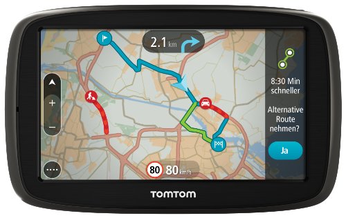 TomTom 1FC5.002.05 GO 50 EU 45 Traffic Navigationsgerät (12,7 cm (5 Zoll) Touchscreen-Display, Micro-SD Kartenslot) schwarz von TomTom