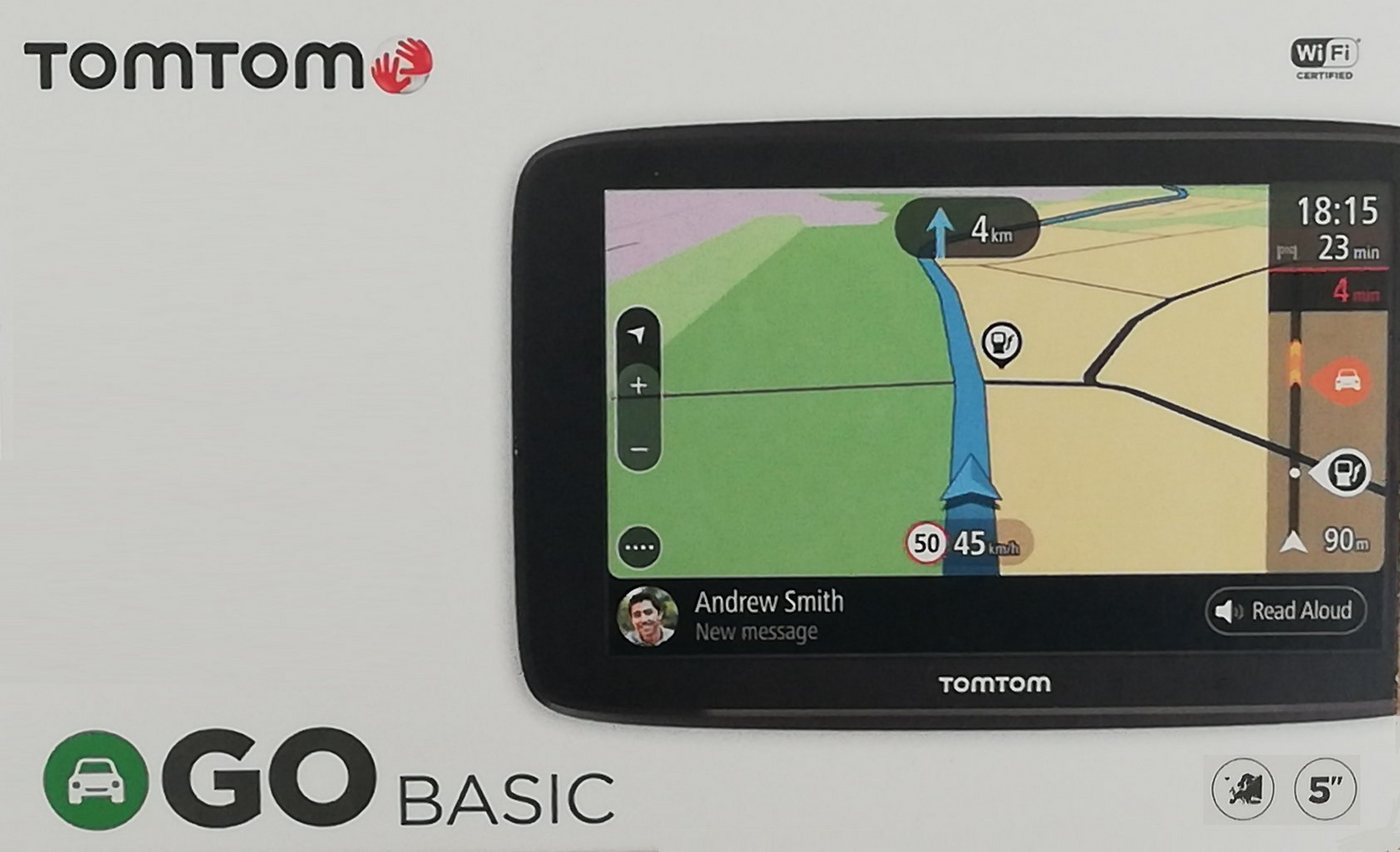 TomTom GO Basic 5 Europa 49 Länder Navigationsgerät PKW-Navigationsgerät (Europa 49 Länder, Bluetooth, Wi-Fi, Lifetime Mapupdates) von TomTom