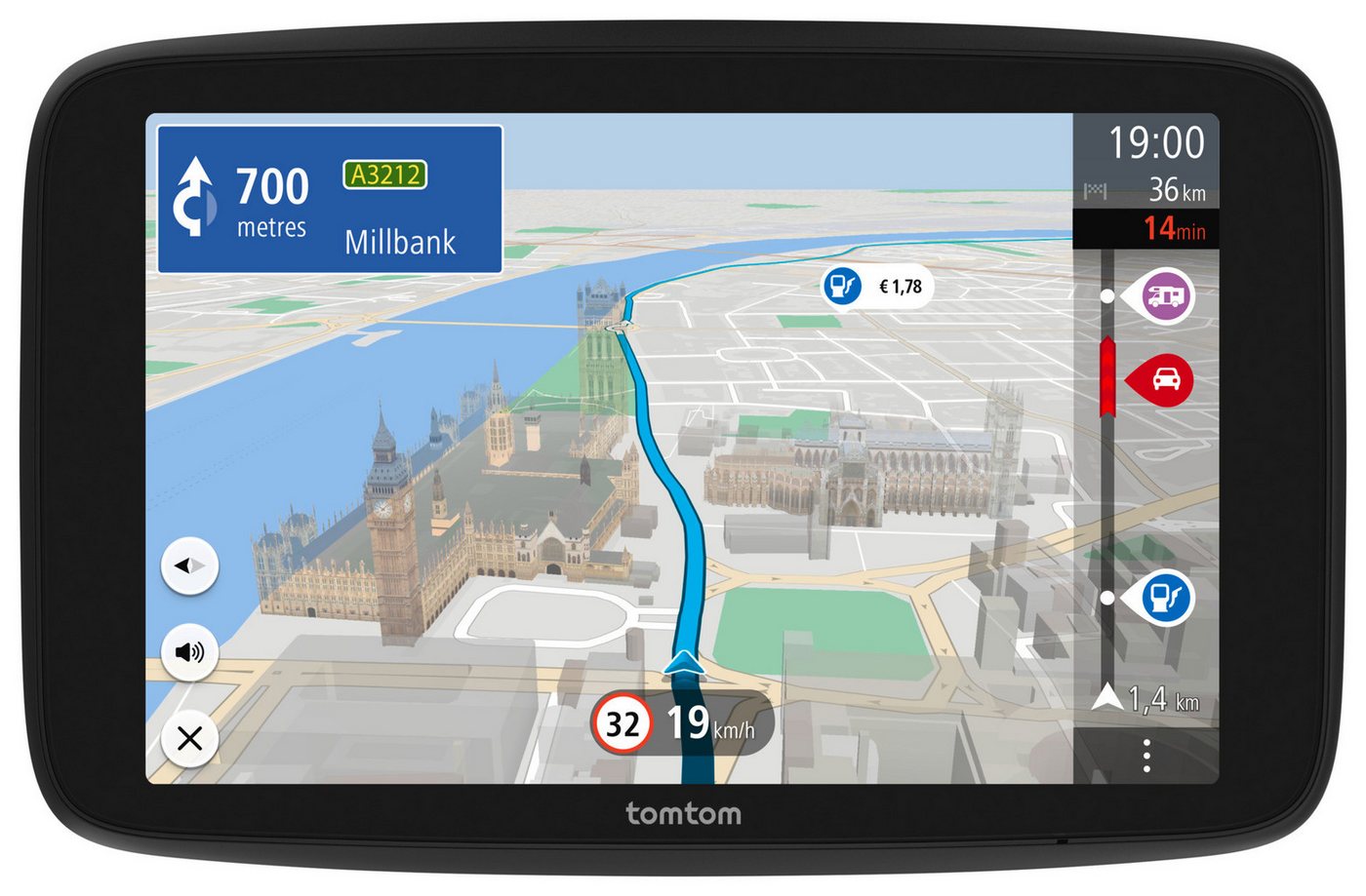 TomTom GO CAMPER Max (2te Generation) PKW-Navigationsgerät (Zentraleuropa) von TomTom