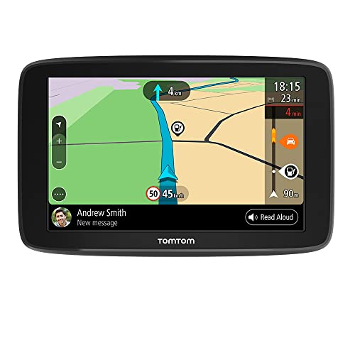 TomTom Navigationsgerät GO Basic (5 Zoll, Stauvermeidung dank TomTom Traffic, Karten-Updates Europa, Updates über WiFi) GO BASIC 5" EU45 T Schwarz von TomTom