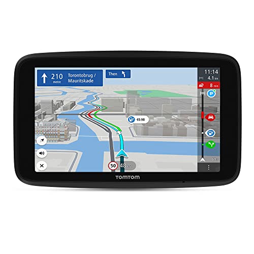 TomTom Navigationsgerät GO Discover (6 Zoll, Stauvermeidung Dank TomTom Traffic, Karten-Updates Welt, schnelle Updates via WiFi, Verfügbarkeit von Parkplätzen, Kraftstoffpreise) von TomTom