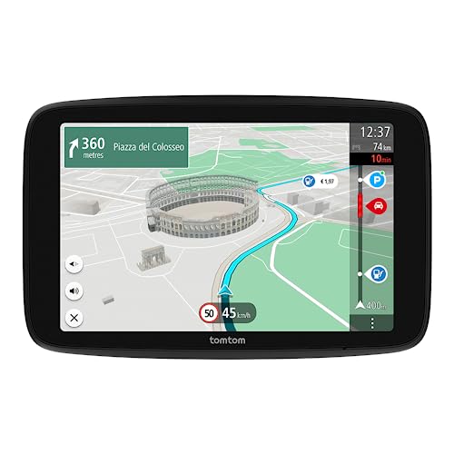 TomTom Navigationsgerät GO Superior (7 Zoll, Stauvermeidung Dank TomTom Traffic, Karten-Updates Welt, schnelle Updates via WiFi, Verfügbarkeit von Parkplätzen, Kraftstoffpreise) - Neue Software von TomTom