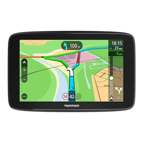 TomTom Pkw Navi GO Basic - 6 Zoll, Stauvermeidung Dank TomTom Traffic, Karten-Updates Europa, Updates über Wi-Fi (Generalüberholt) von TomTom
