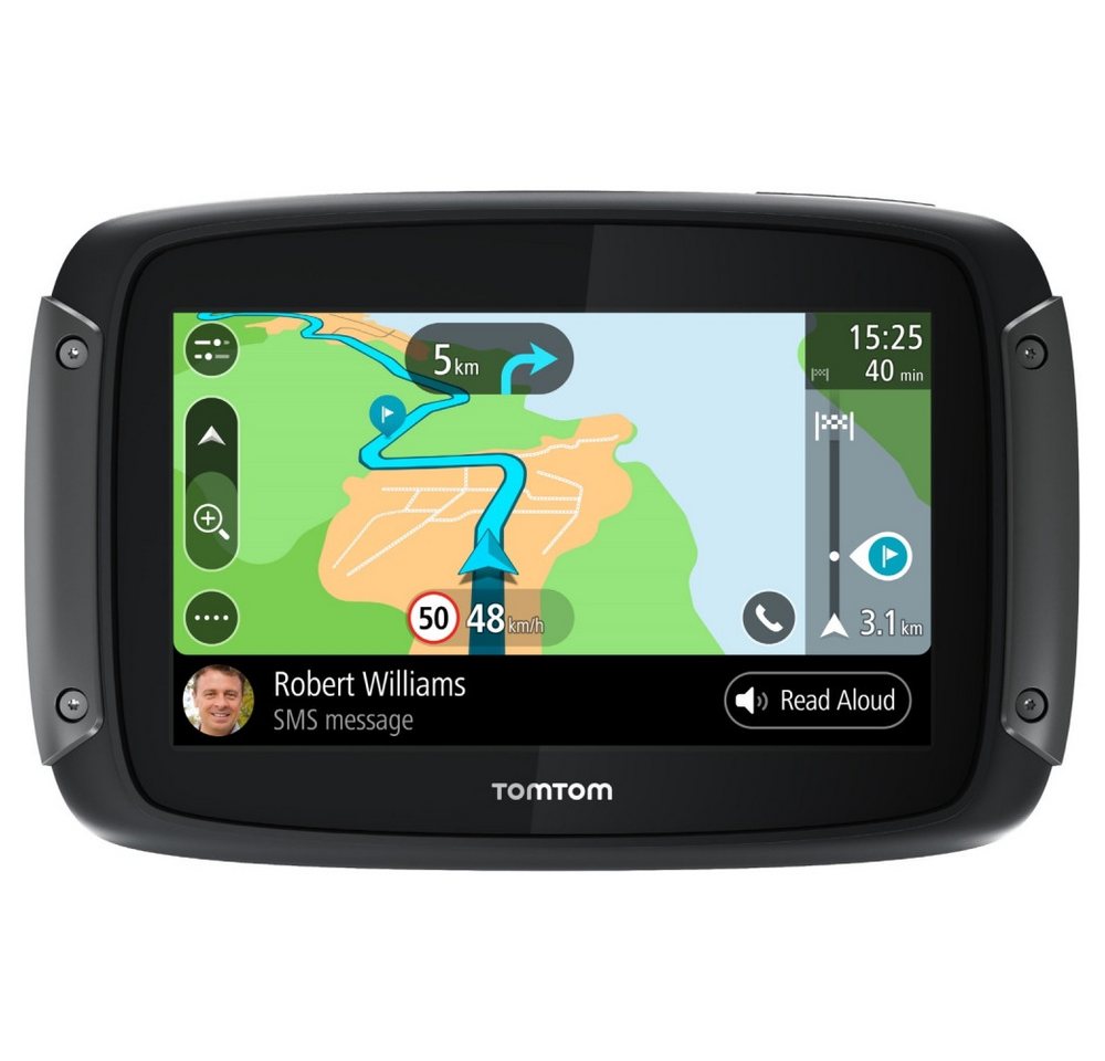TomTom TomTom Rider 500 EU Motorrad-Navi. Navigationsgerät (6 Stunden) von TomTom