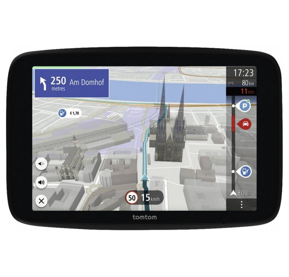 TomTom Tomtom GO Navigator 7 Schwarz GPS-Navi-Gerät. Navigationsgeräte-Halterung, (bis 7 Zoll, 7 Zoll Touchscreen Display) von TomTom