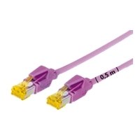 CONNECT 0,50 m Full Copper RJ45 S/FTP CAT 6 A, LSOH Snagless Patch-Kabel – Pink von TomTrend