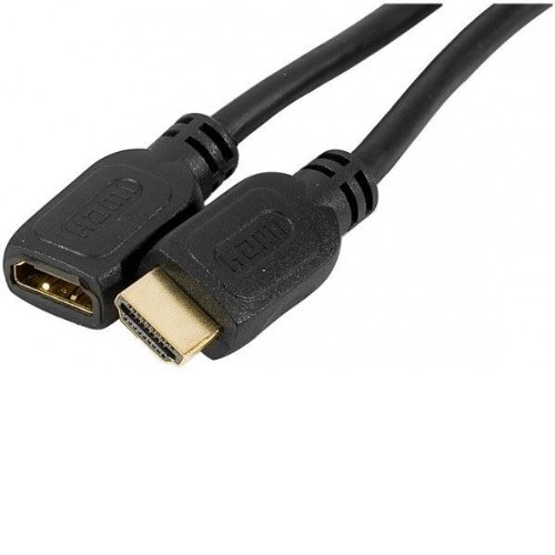 CONNECT 1 m High Speed HDMI Verlängerungskabel – Schwarz von TomTrend