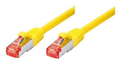 Tecline 71501Y Category 6 Ethernet Kabel mit schmalem Knickschutz (1,0 m) gelb von TomTrend