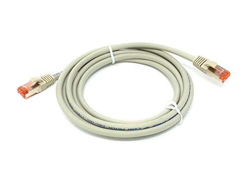 Tecline 71502 Category 6 Ethernet Kabel mit schmalem Knickschutz (2,0 m) grau von TomTrend