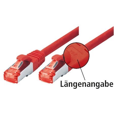 Tecline 71515R Category 6 Ethernet Kabel mit schmalem Knickschutz (15,0 m) rot von TomTrend