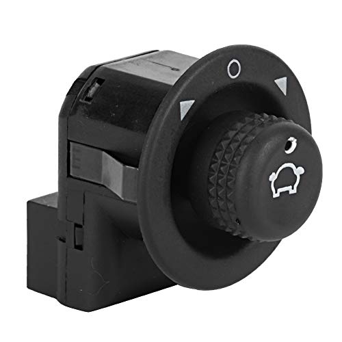 93BG17B676BA, Einsteller Hochempfindlichkeit Schwarzes Abs Kunststoff Bequemer Außenspiegel-Steuerschalter Ersatz für MK II 1996-2000 für Auto von Tomantery
